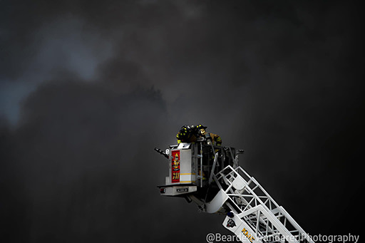 fireman in smoke